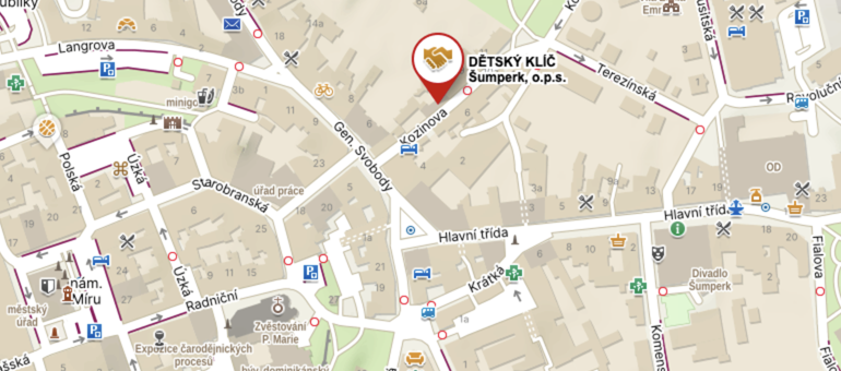 DK na mapě